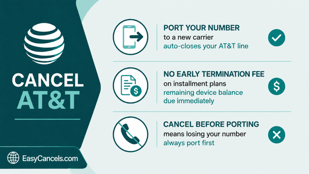 AT&T Cancellation Guide Infographic