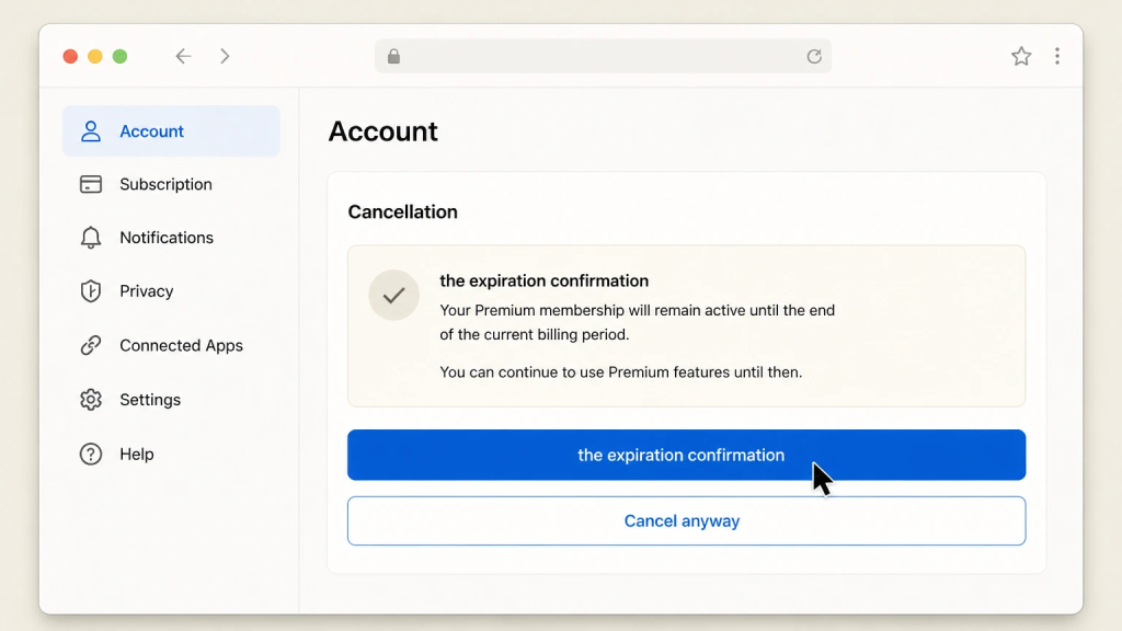 Confirm you have actually canceled MyFitnessPal Premium